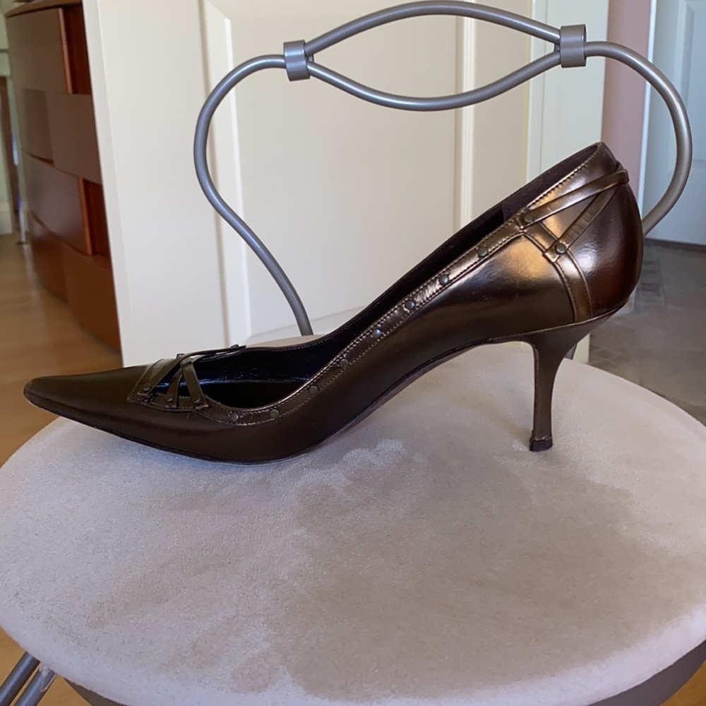 “Gunmetal”  heels. Made in Italy. - Picture 5 of 12